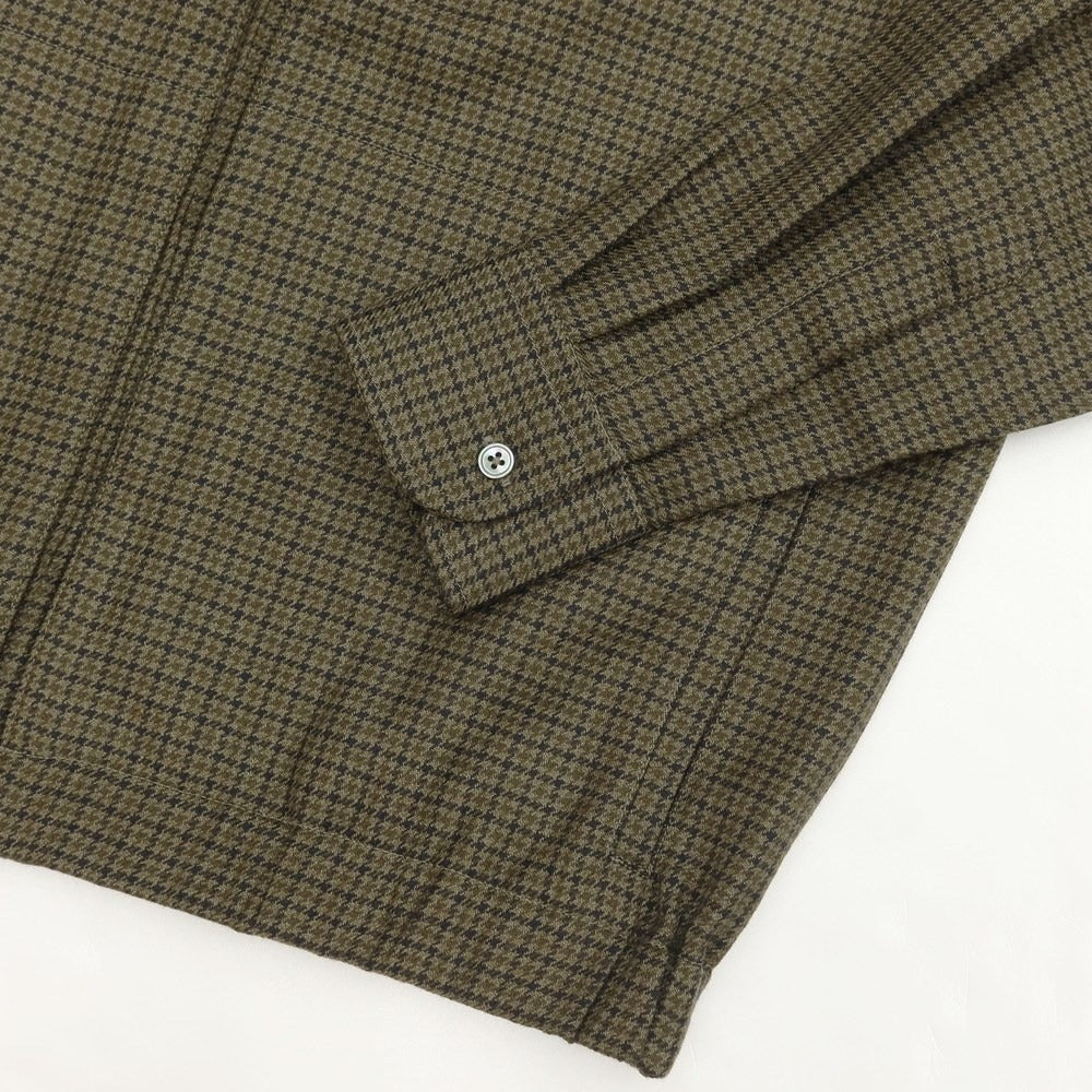 [New] PT TORINO Wool Check Zip-up Swing Top Blouson Olive x Black [Size 38] [GRN] [A/W] [Condition Rank N] [Men&