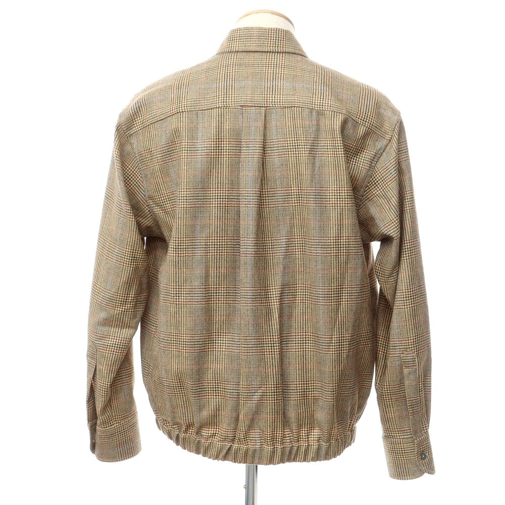 [New Outlet] PT TORINO Wool Check Pattern Swing Top Blouson Beige x Brown [Size 38] [BEI] [A/W] [Condition Rank N-] [Men&