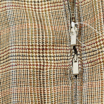 [New Outlet] PT TORINO Wool Check Pattern Swing Top Blouson Beige x Brown [Size 38] [BEI] [A/W] [Condition Rank N-] [Men&