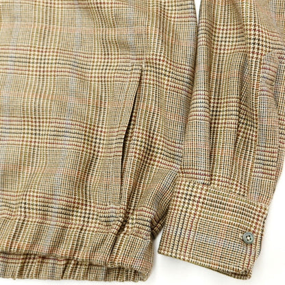 [New Outlet] PT TORINO Wool Check Pattern Swing Top Blouson Beige x Brown [Size 38] [BEI] [A/W] [Condition Rank N-] [Men&