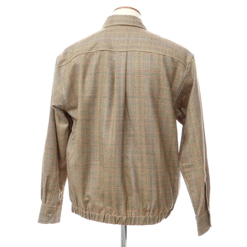 [New] PT TORINO Wool Check Pattern Swing Top Blouson Beige x Brown [Size 40] [BEI] [A/W] [Condition Rank N] [Men&