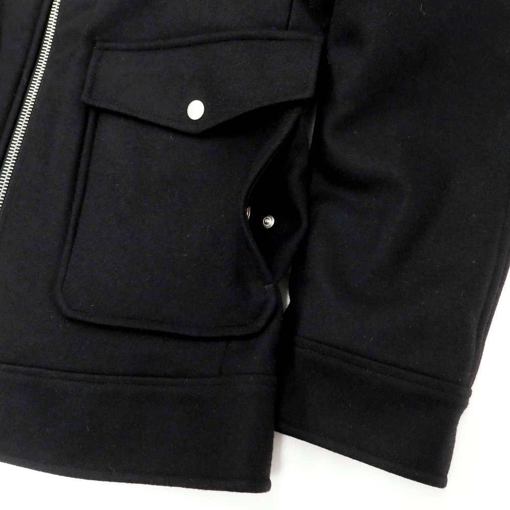 [New Outlet] PT TORINO Melton Wool Nylon Padded Zip-up Blouson Black [Size 48] [BLK] [A/W] [Condition Rank N-] [Men&