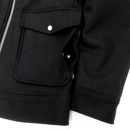 [New Outlet] PT TORINO Melton Wool Nylon Padded Zip-up Blouson Black [Size 48] [BLK] [A/W] [Condition Rank N-] [Men&