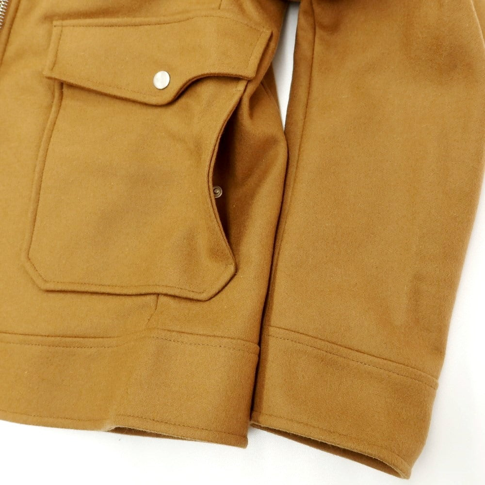 [New Outlet] PT TORINO Melton Wool Nylon Padded Zip-up Blouson Camel [Size 44] [BRW] [A/W] [Condition Rank N-] [Men&