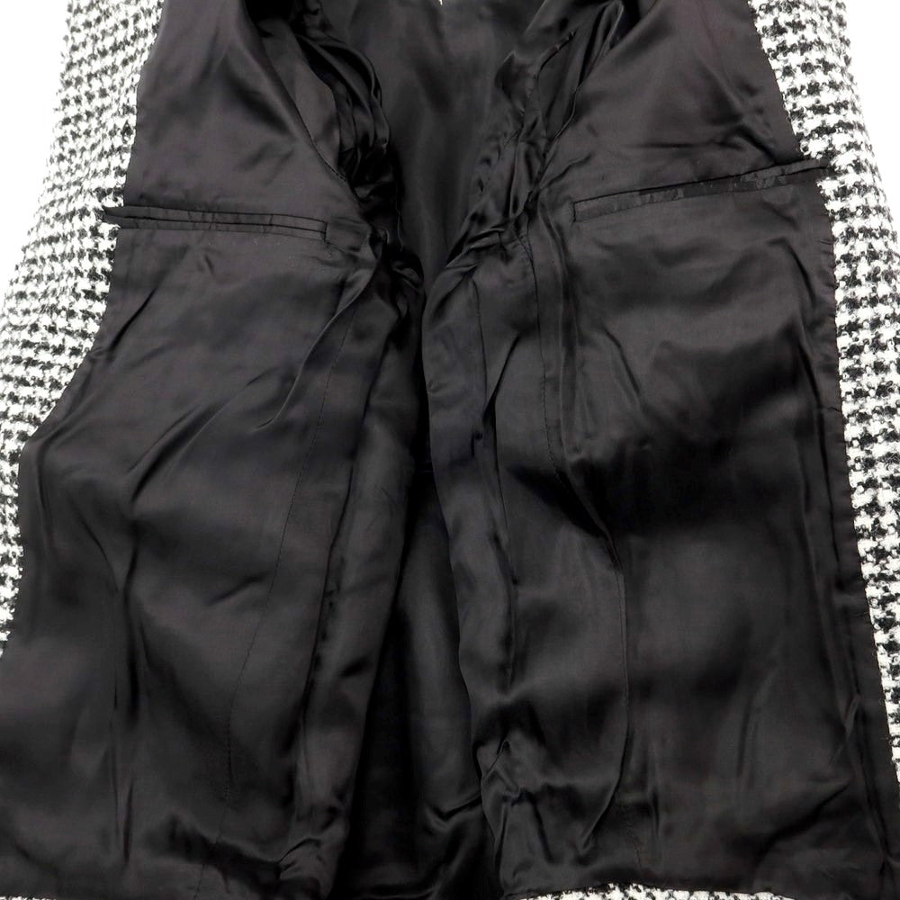 [New] PT TORINO Tweed Check Padded Zip-up Blouson Black x White [Size 46] [BLK] [A/W] [Condition Rank N] [Men&