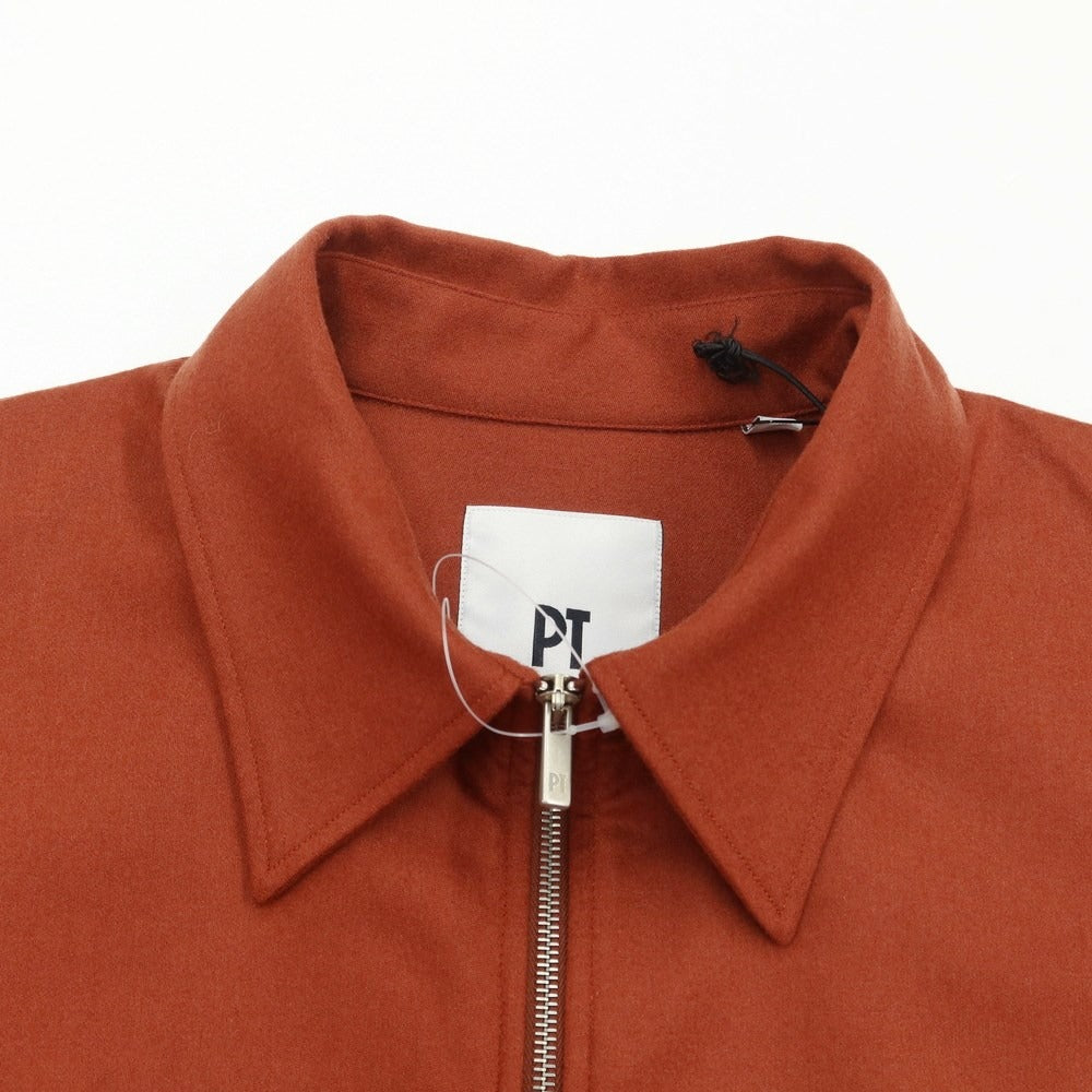 [New] PT TORINO Stretch Wool Swing Top Blouson Terracotta [Size 37] [BRW] [A/W] [Condition Rank N] [Men&