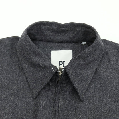 [New] PT TORINO Stretch Wool Swing Top Blouson Dark Grey [Size 40] [GRY] [A/W] [Condition Rank N] [Men&