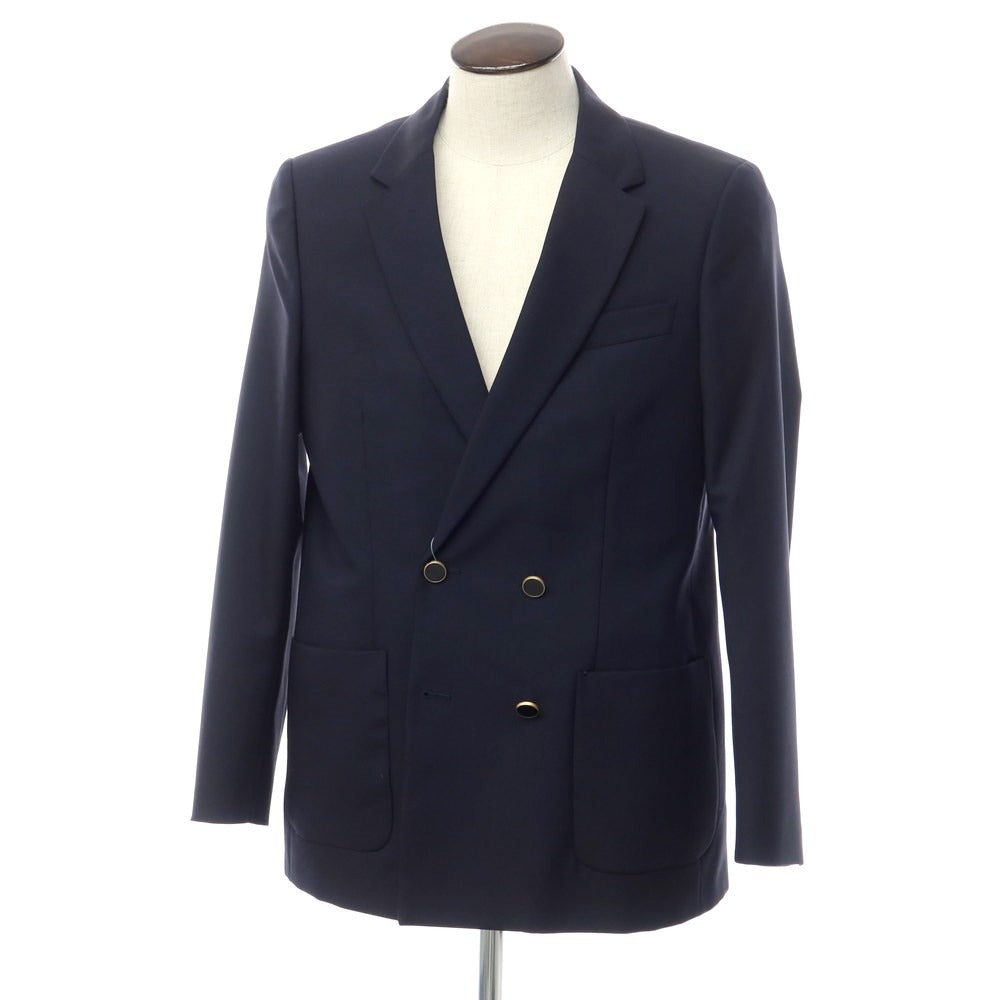 [New] PT TORINO Wool Mohair Double 4B Casual Jacket
 Navy [Size 48] [NVY] [A/W] [Condition Rank N] [Men&