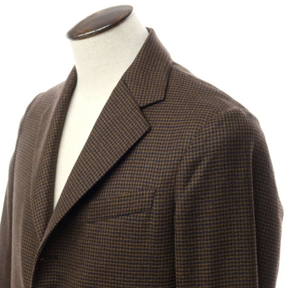 [New] PT TORINO Wool Check 3B Tailored Jacket
 Brown x Navy [Size 48] [BRW] [A/W] [Condition Rank N] [Men&