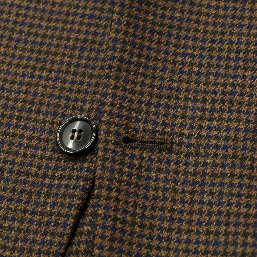 [New] PT TORINO Wool Check 3B Tailored Jacket
 Brown x Navy [Size 48] [BRW] [A/W] [Condition Rank N] [Men&