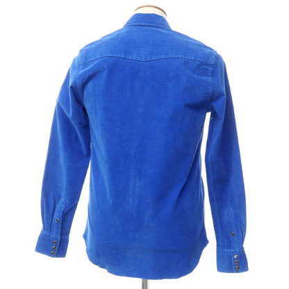 [New] PT TORINO Cotton Corduroy Western Shirt
 Blue [Size 40] [BLU] [A/W] [Condition Rank N] [Men&