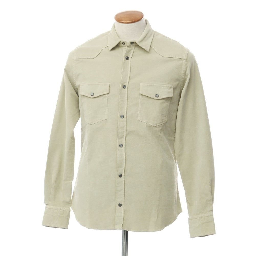 [New] PT TORINO Cotton Corduroy Western Shirt
 Beige [Size 40] [BEI] [A/W] [Condition Rank N] [Men&