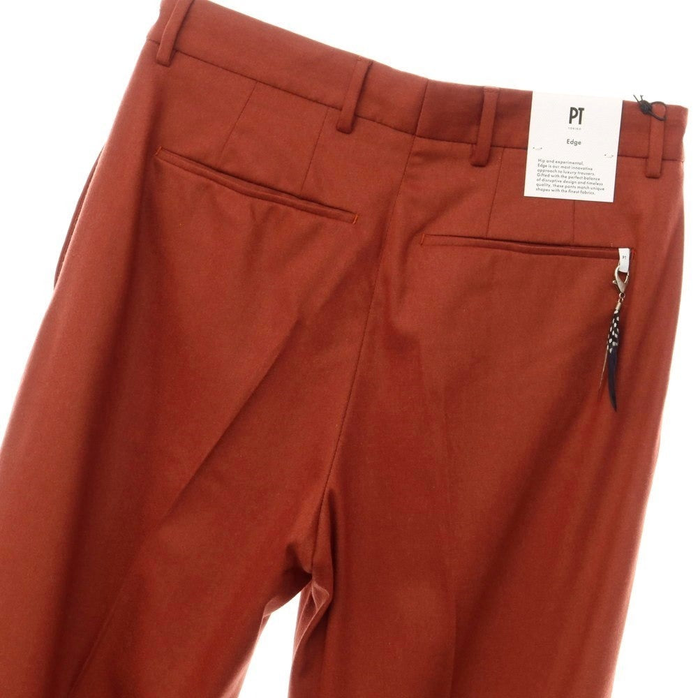 [New] PT TORINO Edge Wool Wide Casual Slacks Pants Maroon [Size 44] [BRW] [A/W] [Condition Rank N] [Men&