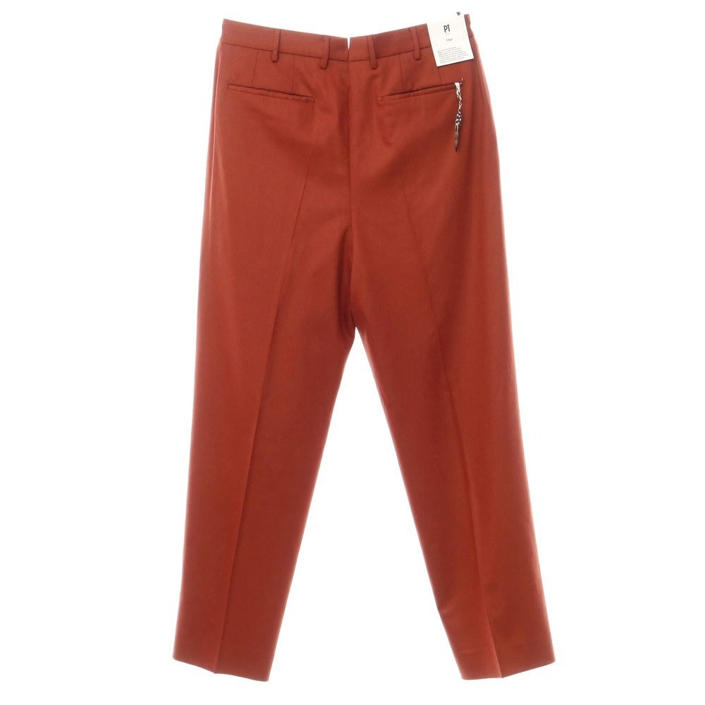 [New] PT TORINO Edge Wool Wide Casual Slacks Pants
 Maroon [Size 46] [BRW] [A/W] [Condition Rank N] [Men&