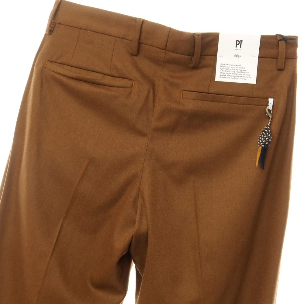 [New] PT TORINO Edge Stretch Wool Casual Slacks Pants Brown [Size 44] [BRW] [A/W] [Condition Rank N] [Men&