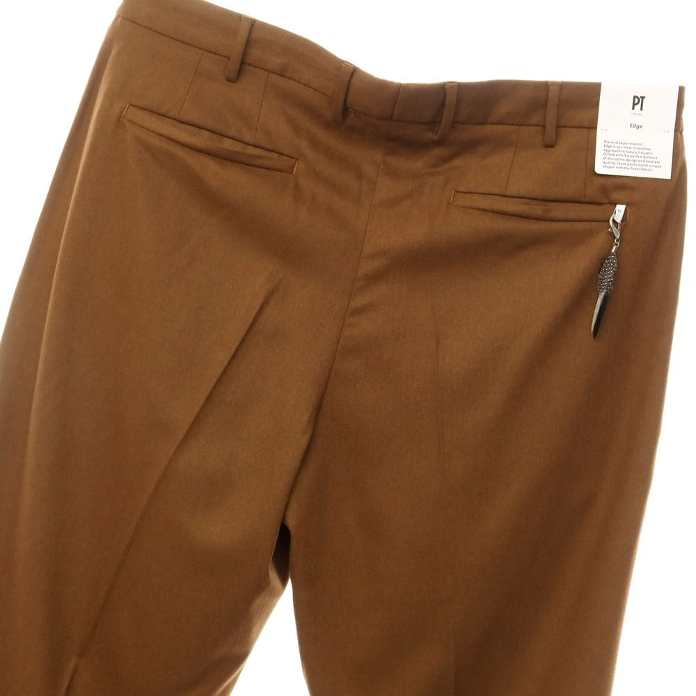 [New] PT TORINO Edge Stretch Wool Casual Slacks Pants
 Brown [Size 52] [BRW] [A/W] [Condition Rank N] [Men&