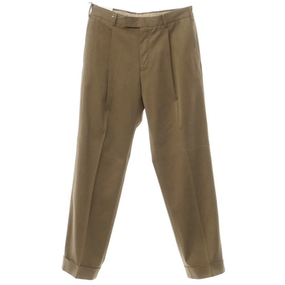 [New Outlet] PT Torino Edge Cellulose Cotton Wide Slacks Pants
 Light Olive [Size 50] [GRN] [S/S/A/W] [Condition Rank N-] [Men&