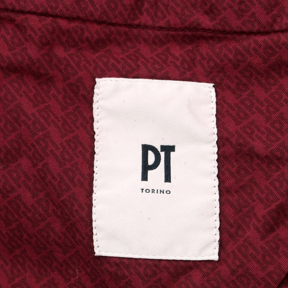 [New] PT TORINO Cotton Velour Casual Slacks Pants
 Wine red [Size 48] [RED] [A/W] [Condition rank N] [Men&