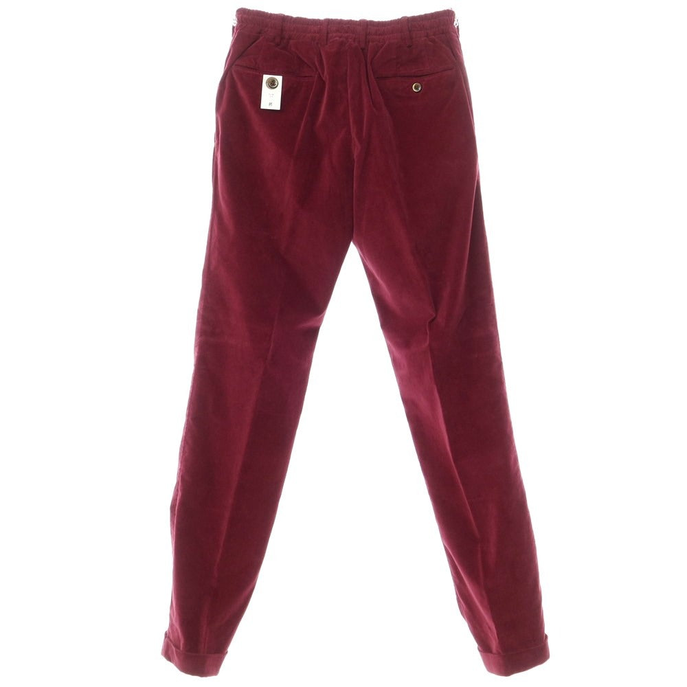 [New] PT TORINO Cotton Velour Casual Slacks Pants
 Wine red [Size 48] [RED] [A/W] [Condition rank N] [Men&