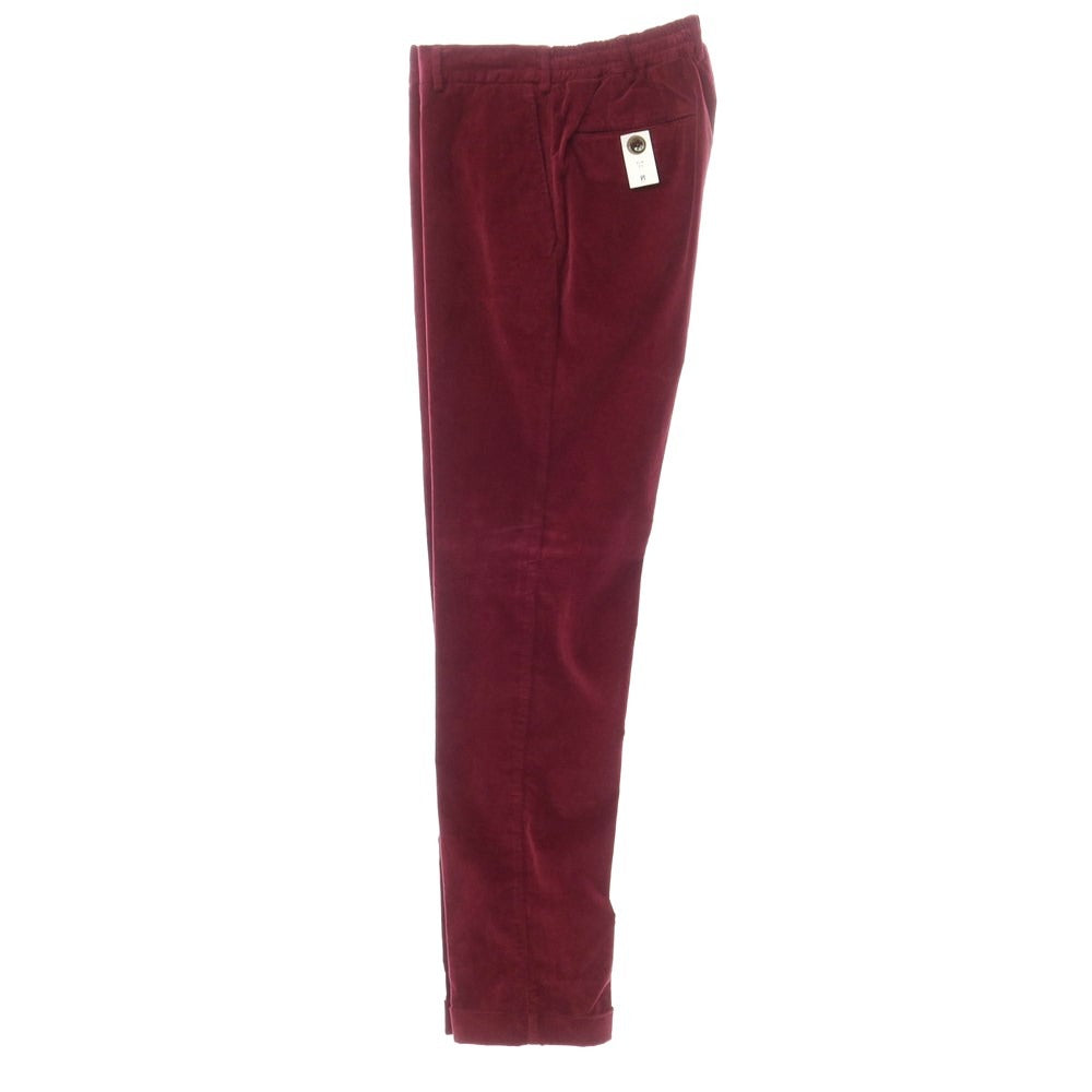 [New] PT TORINO Cotton Velour Casual Slacks Pants
 Wine red [Size 48] [RED] [A/W] [Condition rank N] [Men&