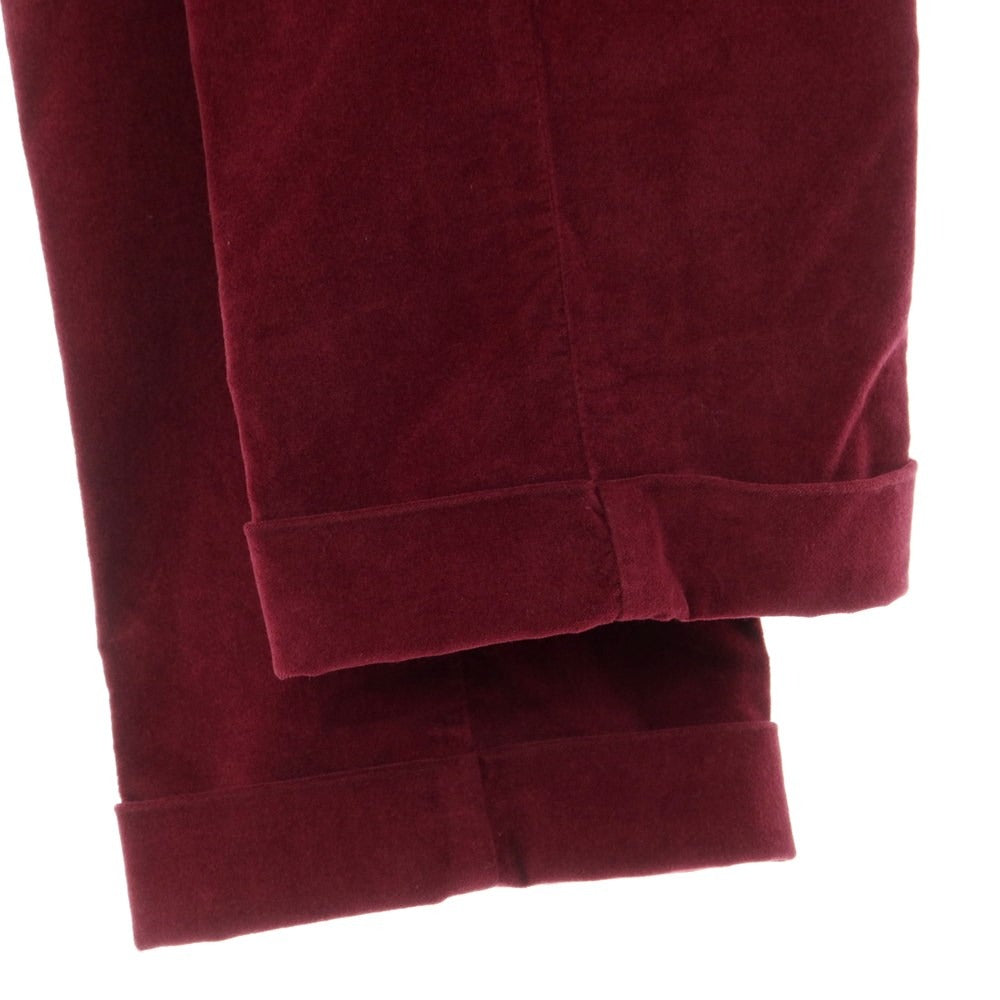 [New] PT TORINO Cotton Velour Casual Slacks Pants
 Wine red [Size 48] [RED] [A/W] [Condition rank N] [Men&