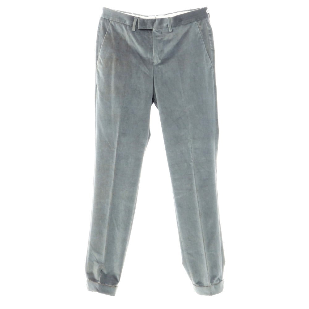 [New Outlet] PT TORINO Cotton Velour Casual Slacks Pants
 Blue gray [Size 46] [GRY] [A/W] [Condition rank N-] [Men&