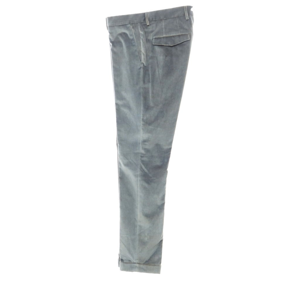 [New Outlet] PT TORINO Cotton Velour Casual Slacks Pants
 Blue gray [Size 46] [GRY] [A/W] [Condition rank N-] [Men&