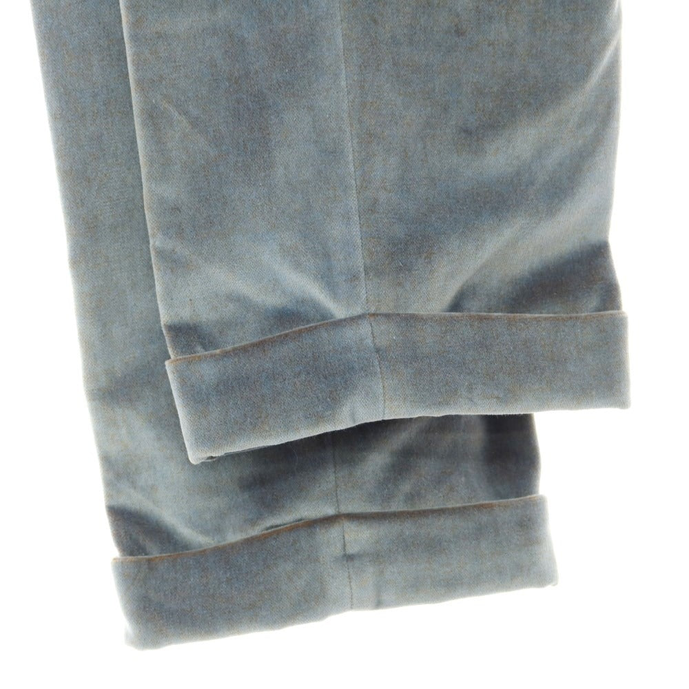 [New Outlet] PT TORINO Cotton Velour Casual Slacks Pants
 Blue gray [Size 46] [GRY] [A/W] [Condition rank N-] [Men&