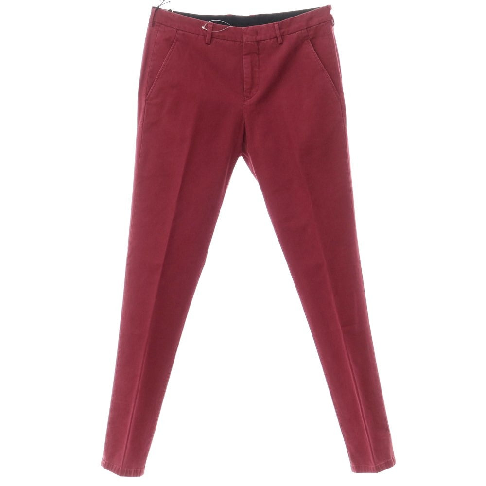 [New] PT TORINO Cotton Lyocell Casual Slacks Pants
 Wine red [Size 32] [RED] [S/S/A/W] [Condition rank N] [Men&