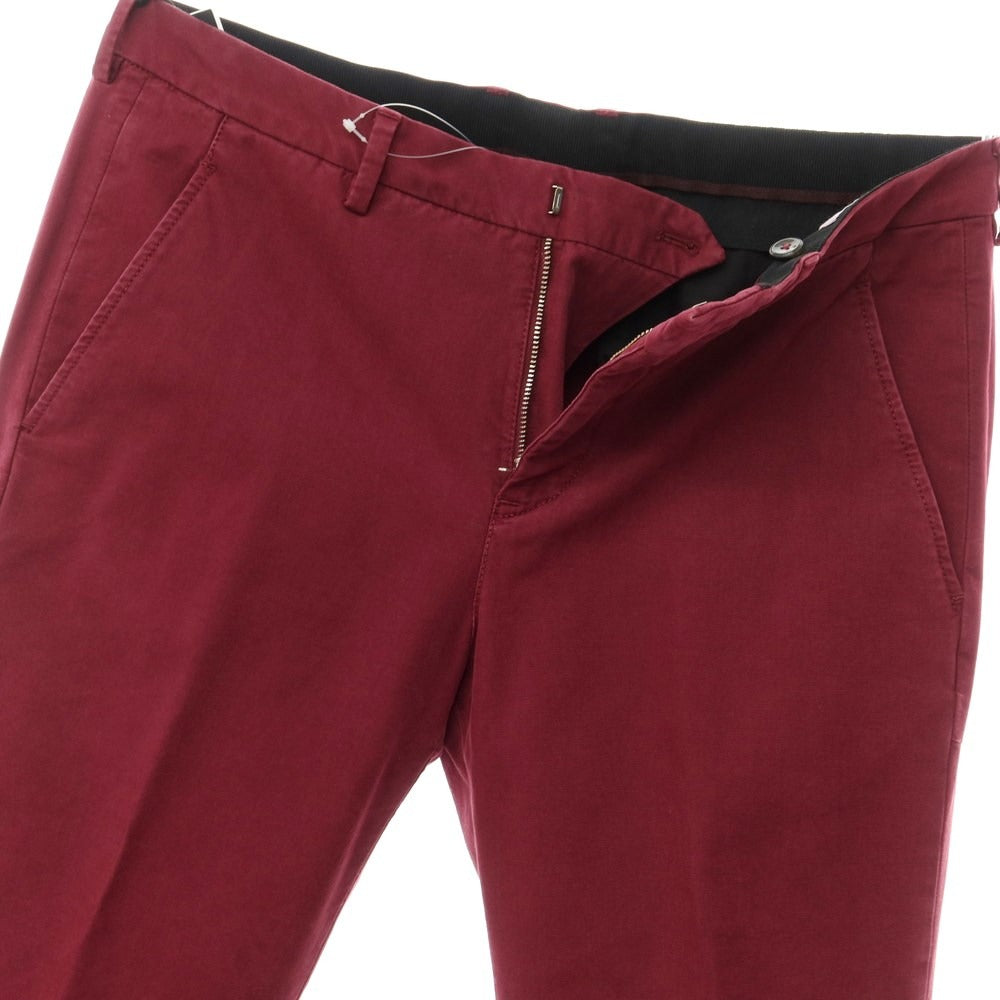 [New] PT TORINO Cotton Lyocell Casual Slacks Pants
 Wine red [Size 32] [RED] [S/S/A/W] [Condition rank N] [Men&