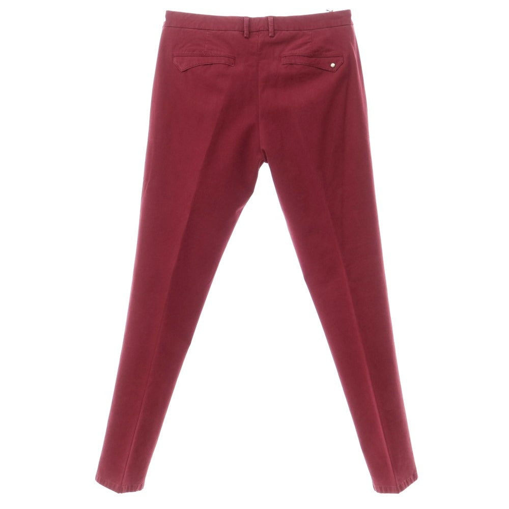 [New] PT TORINO Cotton Lyocell Casual Slacks Pants
 Wine red [Size 32] [RED] [S/S/A/W] [Condition rank N] [Men&