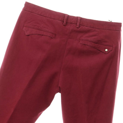 [New] PT TORINO Cotton Lyocell Casual Slacks Pants
 Wine red [Size 32] [RED] [S/S/A/W] [Condition rank N] [Men&