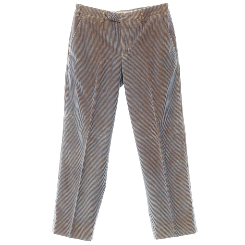 [New] PT TORINO Cotton Corduroy Pants
 Blue x Orange Brown [Size 48] [BLU] [A/W] [Condition Rank N] [Men&