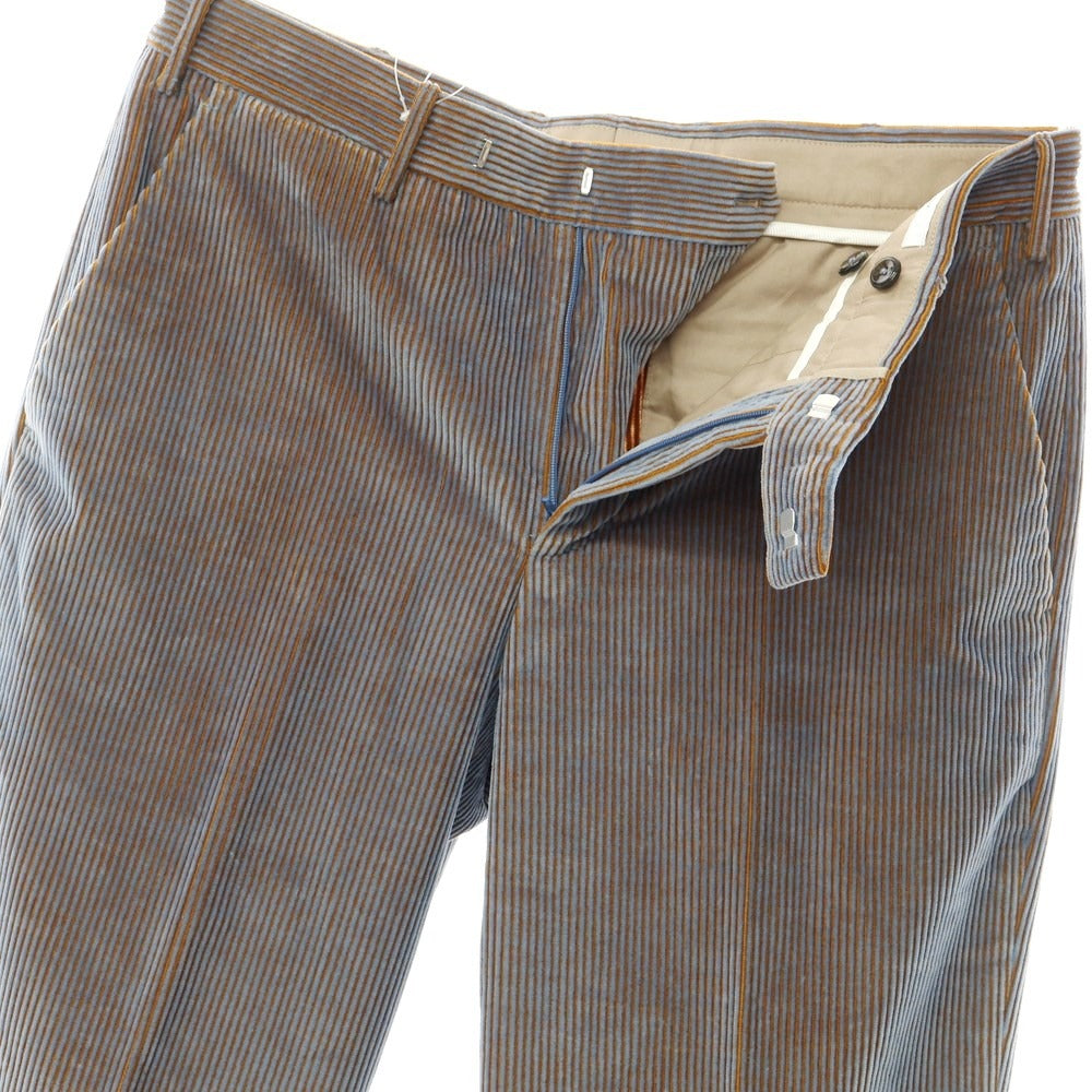 [New] PT TORINO Cotton Corduroy Pants
 Blue x Orange Brown [Size 48] [BLU] [A/W] [Condition Rank N] [Men&