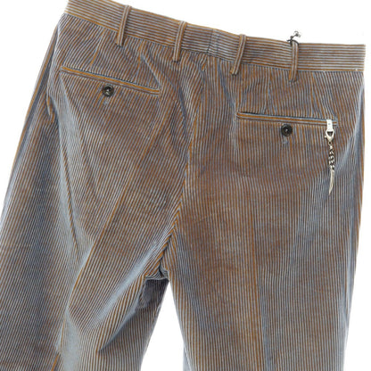 [New] PT TORINO Cotton Corduroy Pants
 Blue x Orange Brown [Size 48] [BLU] [A/W] [Condition Rank N] [Men&