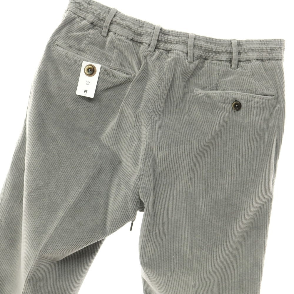 [New] PT TORINO Cotton Cellulose Corduroy Pants
 Gray [Size 48] [GRY] [A/W] [Condition Rank N] [Men&