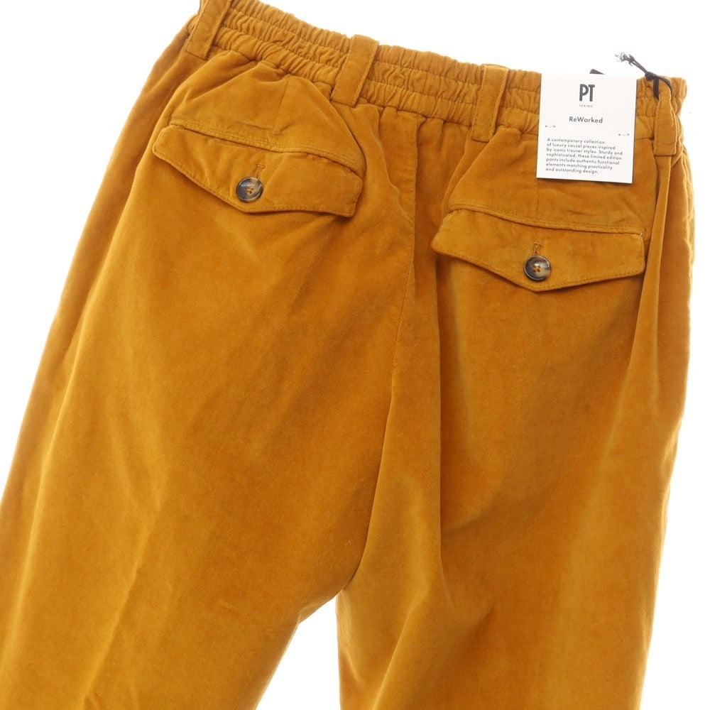 [New] PT TORINO ReWorked Cotton Velour Casual Slacks Pants Orange Brown [Size 30] [BRW] [A/W] [Condition Rank N] [Men&