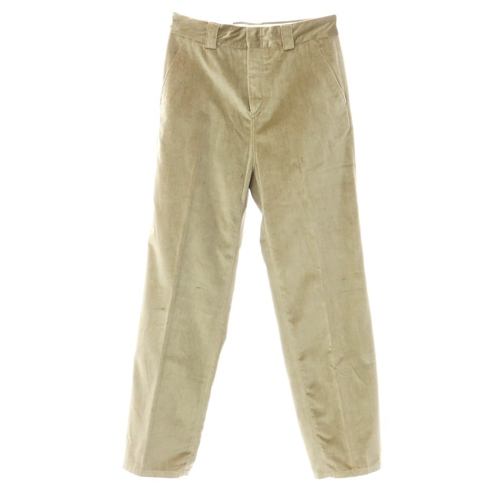 [New] PT TORINO ReWorked Cotton Velour Casual Slacks
 Light Olive [Size 32] [GRN] [A/W] [Condition Rank N] [Men&