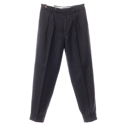 [New] PT TORINO ReWorked Wool Cotton Check Casual Slacks Pants
 Gray x Black [Size 44] [GRY] [A/W] [Condition Rank N] [Men&