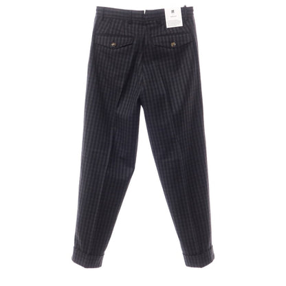 [New] PT TORINO ReWorked Wool Cotton Check Casual Slacks Pants
 Gray x Black [Size 44] [GRY] [A/W] [Condition Rank N] [Men&