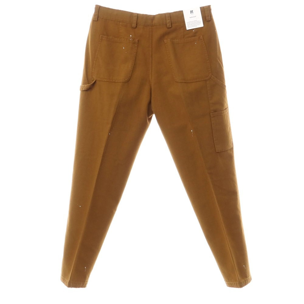 [New] PT TORINO ReWorked Wool Mohair Repaired &amp;amp; Painted Work Pants
 Brown [Size 32] [BRW] [A/W] [Condition Rank N] [Men&