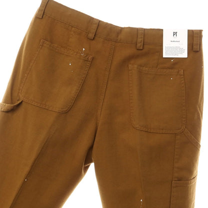 [New] PT TORINO ReWorked Wool Mohair Repaired &amp;amp; Painted Work Pants
 Brown [Size 32] [BRW] [A/W] [Condition Rank N] [Men&