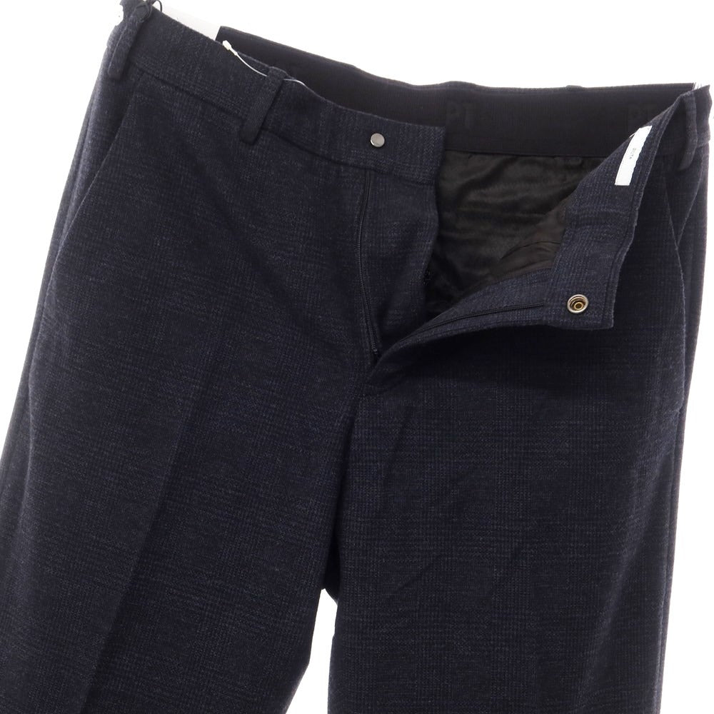 [New] PT TORINO Active Rayon Nylon Check Casual Slacks Pants
 Dark Navy [Size 48] [NVY] [A/W] [Condition Rank N] [Men&