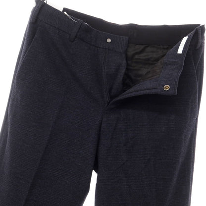 [New] PT TORINO Active Rayon Nylon Check Casual Slacks Pants
 Dark Navy [Size 52] [NVY] [A/W] [Condition Rank N] [Men&