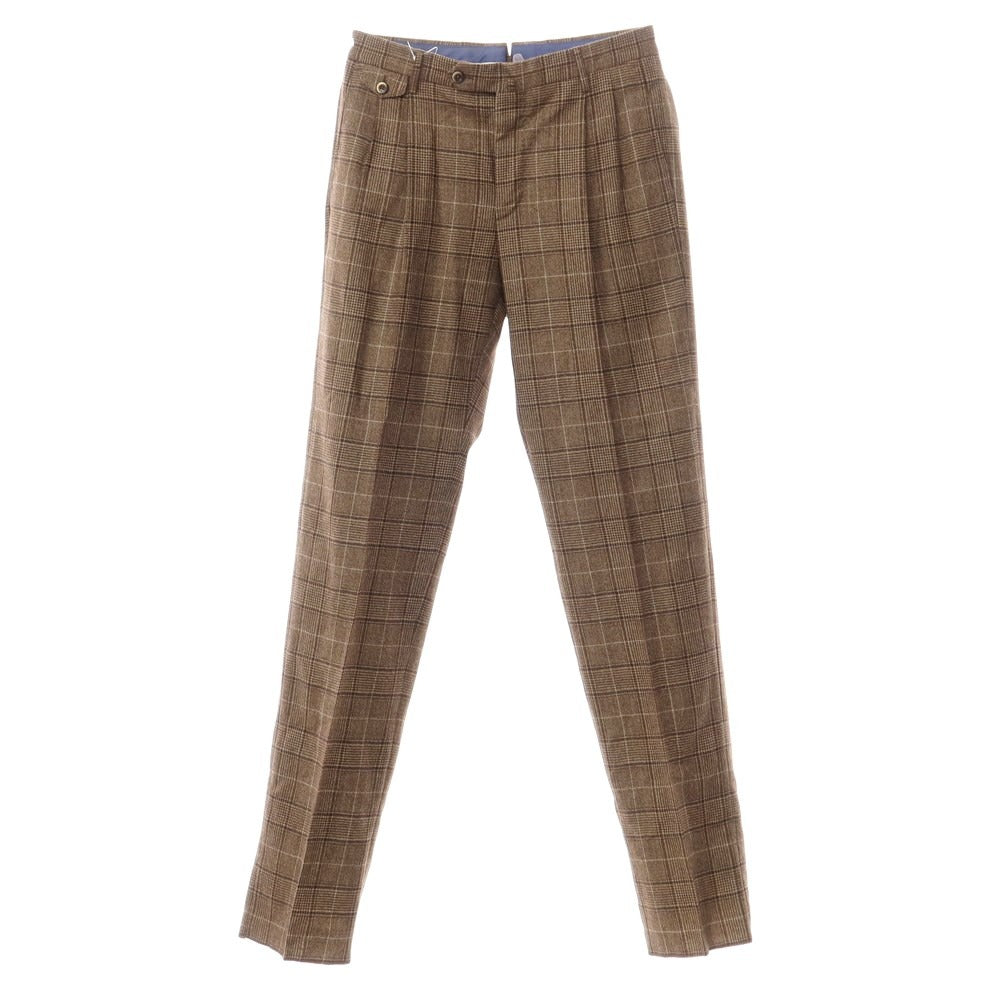 [Used] PT TORINO wool check casual slacks
 Brown [Size 46] [BRW] [A/W] [Condition Rank A] [Men&