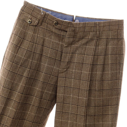 [Used] PT TORINO wool check casual slacks
 Brown [Size 46] [BRW] [A/W] [Condition Rank A] [Men&