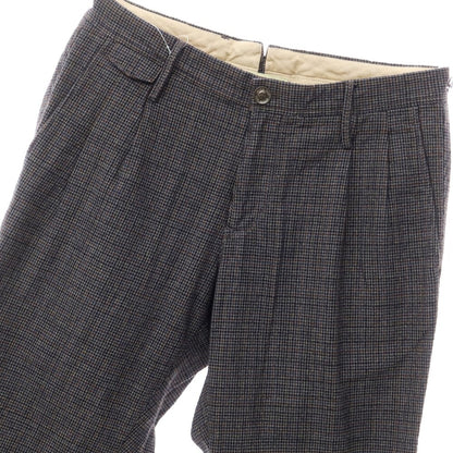 [Used] [Unused] PT01 Cotton Check Casual Slacks
 Gray x Brown [Size 30] [GRY] [S/S/A/W] [Condition Rank S] [Men&