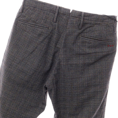 [Used] [Unused] PT01 Cotton Check Casual Slacks
 Gray x Brown [Size 30] [GRY] [S/S/A/W] [Condition Rank S] [Men&