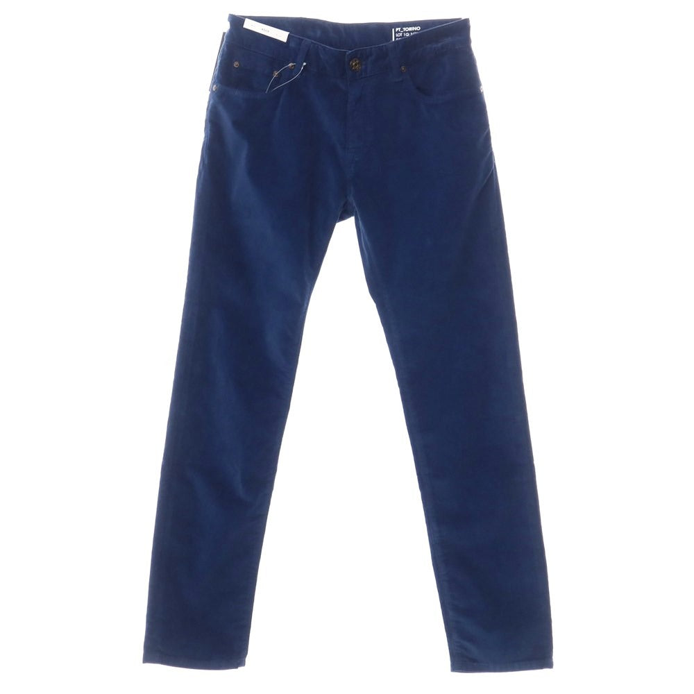 [New] PT TORINO Cotton Check Velour 5 Pocket Pants
 Dark blue [Size 30] [BLU] [A/W] [Condition Rank N] [Men&