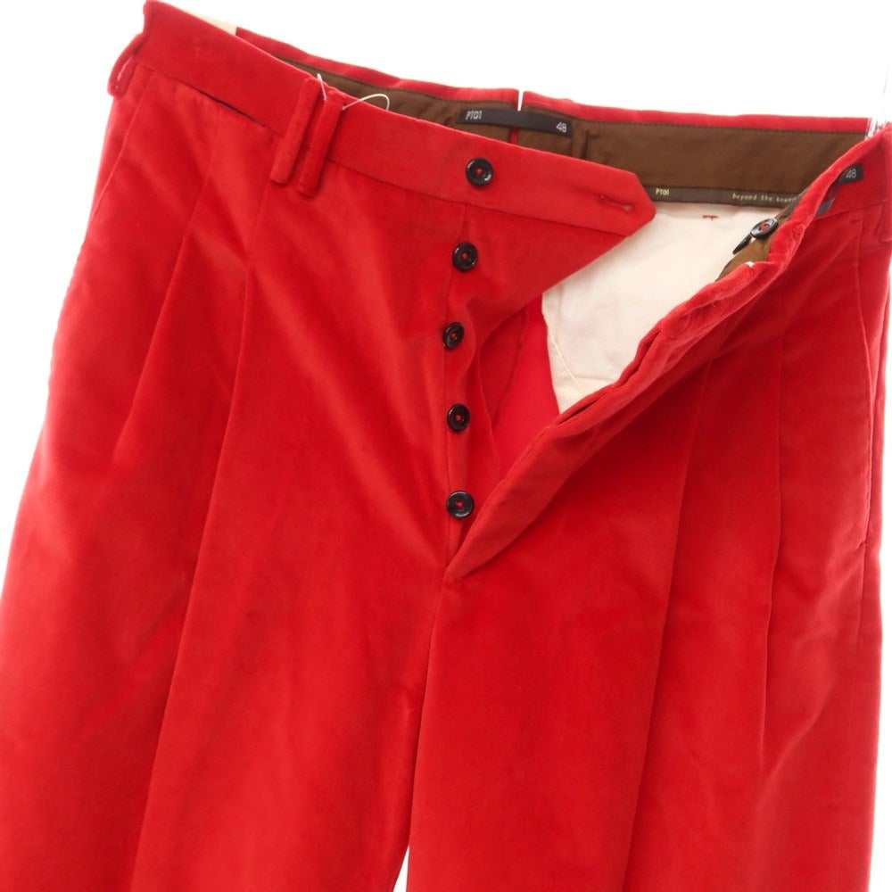 [Used] PT TORINO Cotton Velvet Casual Slacks
 Red [Size 48] [RED] [A/W] [Condition Rank B] ​​[Men&